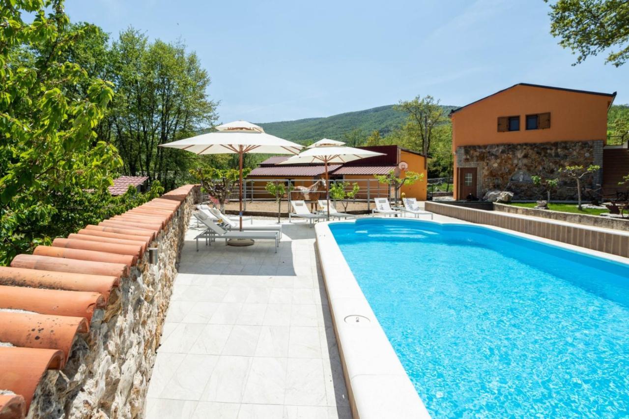 Holiday Home With Swimming Pool, Donkeys And Horses Vrlika Exterior foto